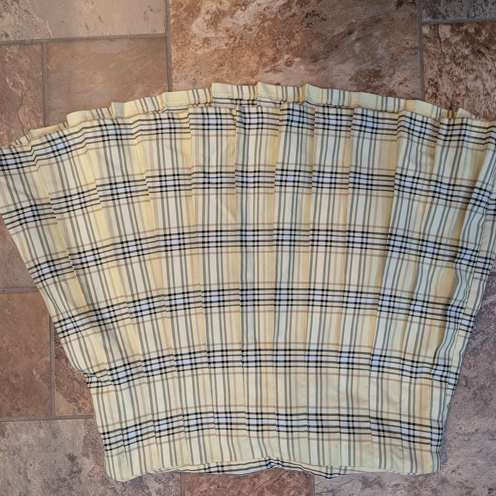 Yellow Plaid Skirt